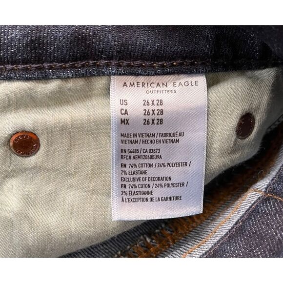 NWT American Eagle AE AirFlex+ Temp Tech Athletic Fit Jean 26 x 28 - Picture 10 of 16